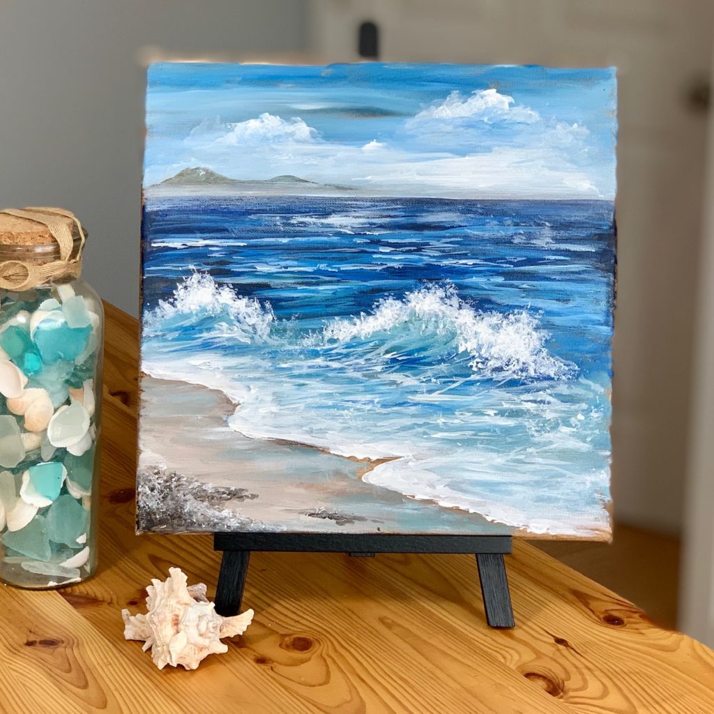 5 Day Mini-Canvas, Big Ocean Series Challenge! | Art Rave Inc.